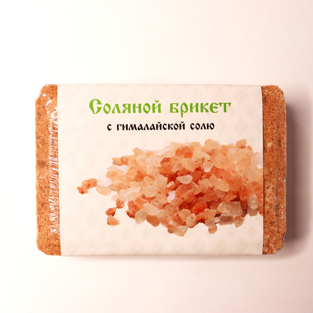 Соляной брикет с Гималайской солью вес 1,35кг